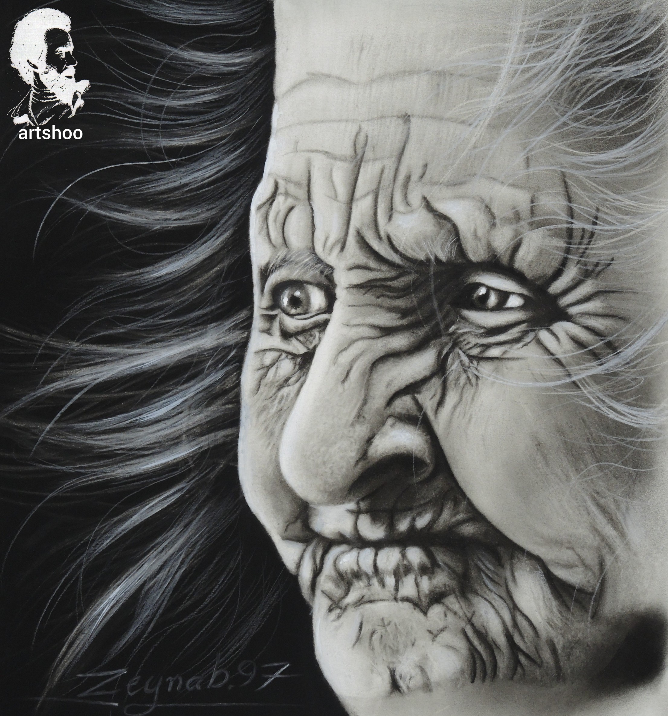 نقاشی سیاه قلم